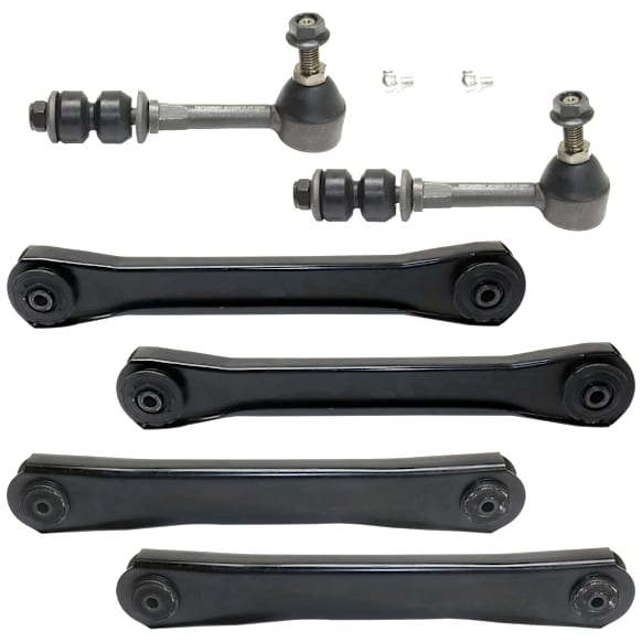 1994-1995 Dodge Ram 2500 - 6-Piece Kit Front, Driver and Passenger Side, Upper and Lower Control Arm, includes (4) Control Arm and (2) Sway Bar Link