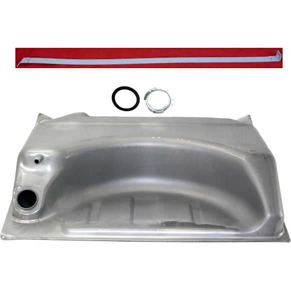 2-Piece Kit Galvanized Steel Fuel Tank, 19 gallons / 72 liters, Includes (1) Fuel Tank and (1) Fuel Tank Strap