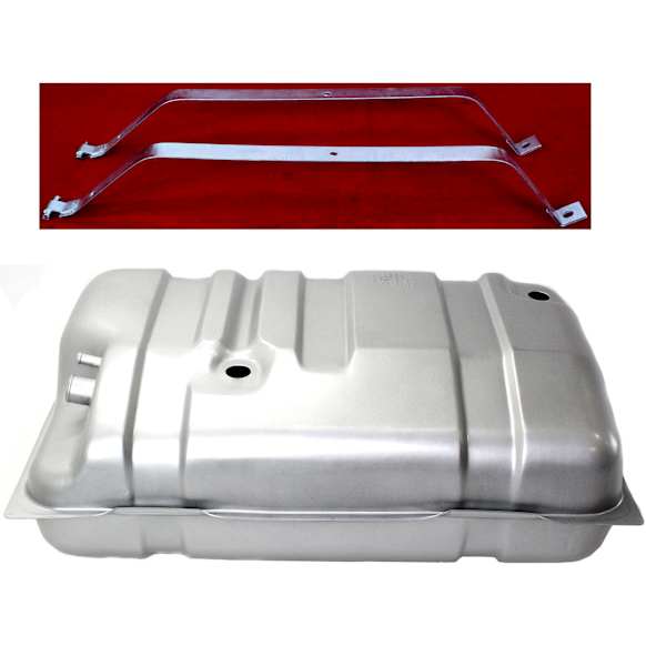 2-Piece Kit Galvanized Steel Fuel Tank, 20 gallons / 76 liters, Includes (1) Fuel Tank and (1) Fuel Tank Strap