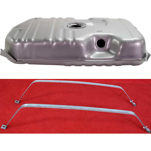 1978-1985 Oldsmobile Cutlass Supreme - 2-Piece Kit Galvanized Steel Fuel Tank, 17 gallons / 64 liters, Includes (1) Fuel Tank and (1) Fuel Tank Strap