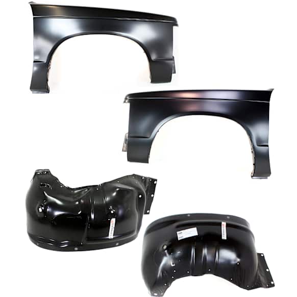 4-Piece Kit, Front, Driver and Passenger Side Fender, Includes (2) Fender and (2) Wheelhouse