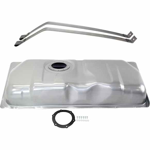 1997 Mercury Grand Marquis GS - 2-Piece Kit Galvanized Steel Fuel Tank, 18-1/4 x 42-1/2 x 9-1/4, Lock Ring Kit Included, 20 gallons / 76 liters, GAS, Includes (1) Fuel Tank and (2) Fuel Tank Strap