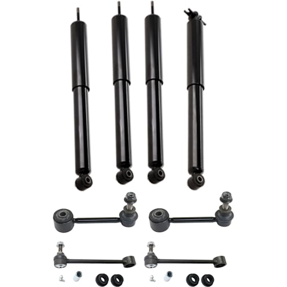 8-Piece Kit Front and Rear, Driver and Passenger Side Sway Bar Link, Includes (4) Sway Bar Link and (4) Shock Absorber and Strut Assembly