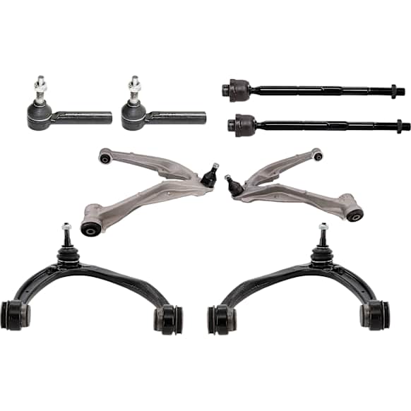 8-Piece Kit Control Arm Includes (4) Control Arm and (4) Tie Rod End