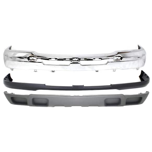 3-Piece Kit, Front, Upper Primed Bumper Cover, Includes (1) Bumper, (1) Bumper Cover, and (1) Valance