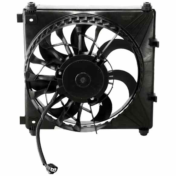 2014 Tesla Model S - 2-Piece Kit A/C Condenser, Includes (1) A/C Condenser and (1) Cooling Fan Assembly