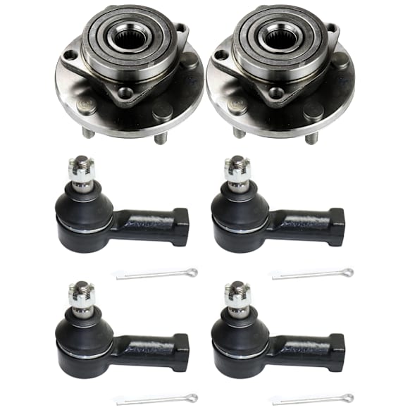 2002 Mitsubishi Galant - 2-Wheel Set Front Wheel Hub, Includes (4) Tie Rod End and (2) Wheel Hub