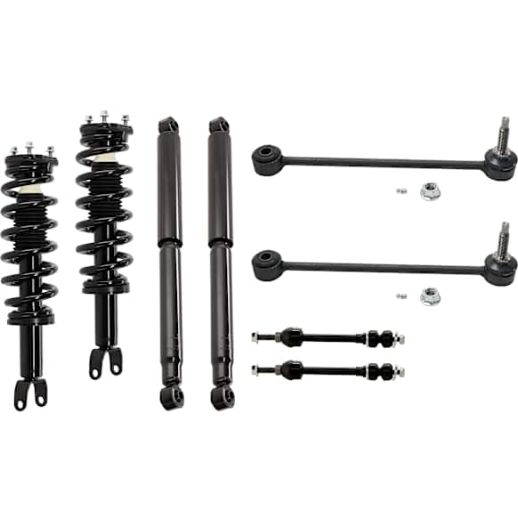 8-Piece Kit Shock and Fully Loaded Strut, 4WD, Includes (4) Sway Bar Link and (4) Shock Absorber and Strut Assembly