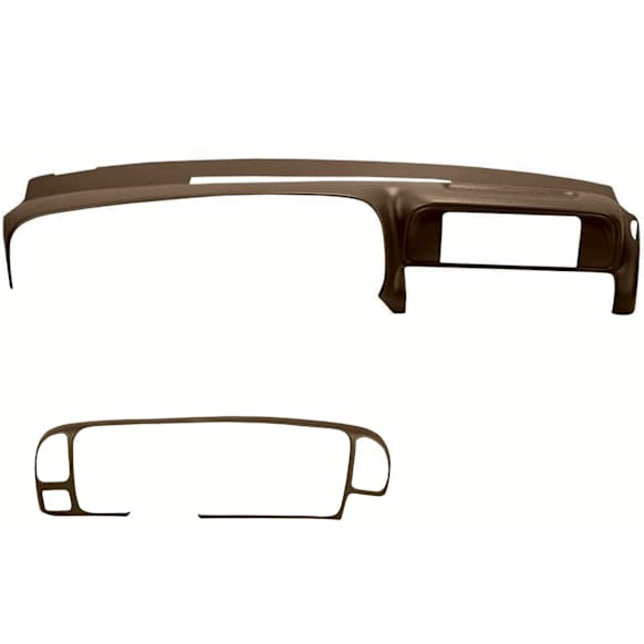 KIT-061224-DC022 2-Piece Kit Dash Cover, Light Brown, Molded; Overlay Over Factory Dash, Vacu Molded Series, Includes (1) Dash Cover and (1) Instrument Panel Cover
