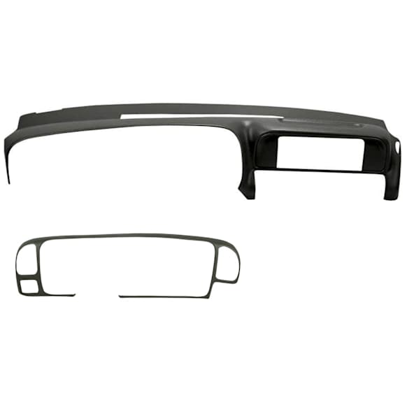 KIT-061224-DC025 2-Piece Kit Dash Cover, Medium Gray, Molded; Overlay Over Factory Dash, Vacu Molded Series, Includes (1) Dash Cover and (1) Instrument Panel Cover