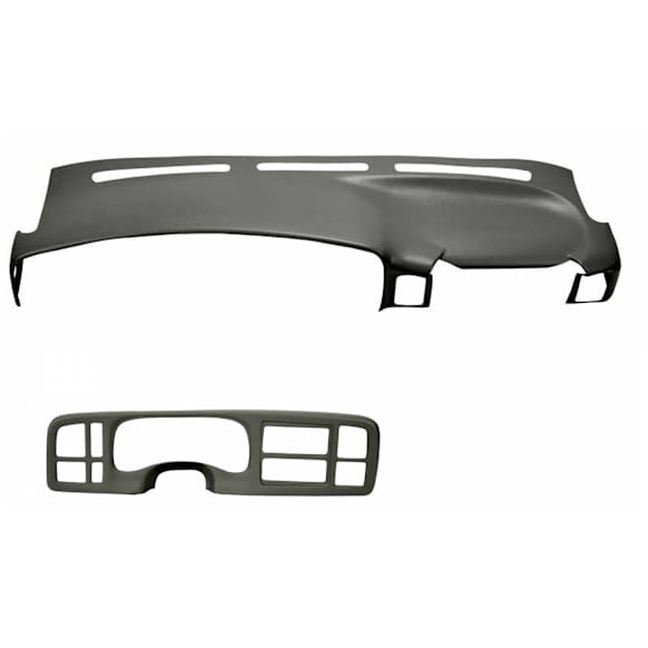 KIT-061224-DC038 2-Piece Kit Dash Cover, Light Gray, Molded; Overlay Over Factory Dash, Vacu Molded Series, Includes (1) Dash Cover and (1) Instrument Panel Cover