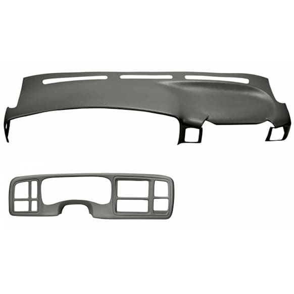 KIT-061224-DC053 2-Piece Kit Dash Cover, Light Gray, Molded; Overlay Over Factory Dash, Vacu Molded Series, Includes (1) Dash Cover and (1) Instrument Panel Cover