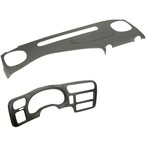 2000 Chevrolet S10 - 2-Piece Kit Dash Cover, Light Gray, Molded; Overlay Over Factory Dash, Vacu Molded Series Includes (1) Dash Cover and (1) Instrument Panel Cover