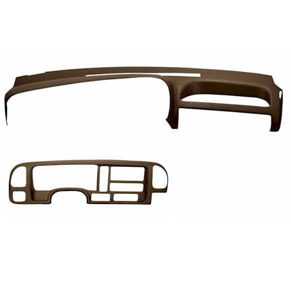 1996 GMC C1500 - 2-Piece Kit Dash Cover, Light Brown, Molded; Overlay Over Factory Dash, Vacu Molded Series Includes (1) Dash Cover and (1) Instrument Panel Cover