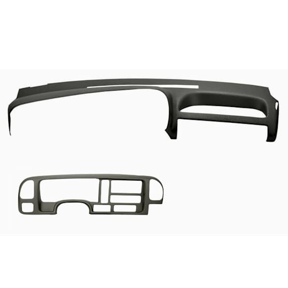 1996 GMC K1500 - 2-Piece Kit Dash Cover, Light Gray, Molded; Overlay Over Factory Dash, Vacu Molded Series Includes (1) Dash Cover and (1) Instrument Panel Cover