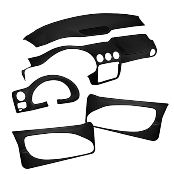 KIT-061224-DC229 2-Piece Kit Dash Cover, Black, Includes (1) Interior Trim Kit and (1) Instrument Panel Cover