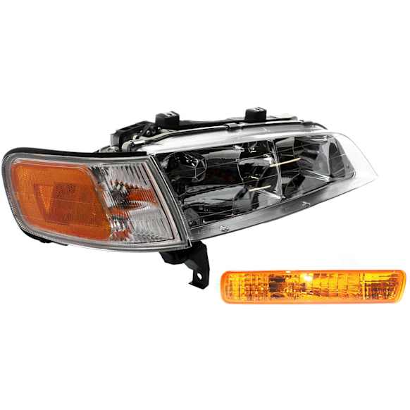 2-Piece Kit Passenger Side Halogen Headlight, With bulb(s), OE Replacement, Includes (1) Headlight and (1) Turn Signal Light