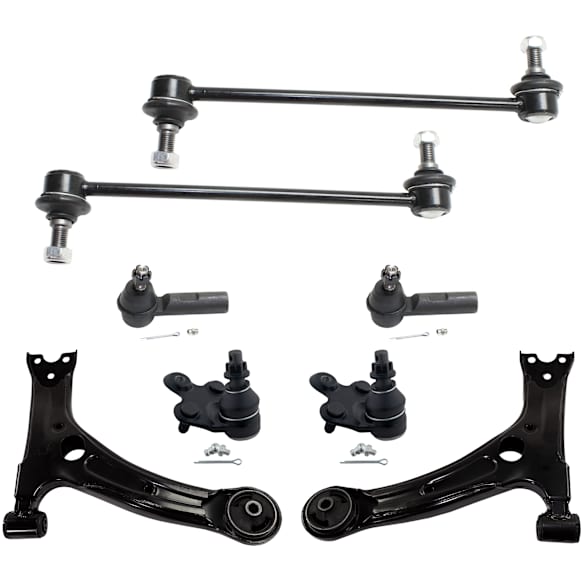 2010 Toyota Corolla - 8-Piece Kit Front, Driver and Passenger Side, Lower Control Arm, USA Built Vehicle