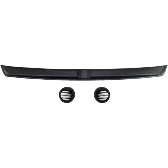 3-Piece Kit Front, Driver or Passenger Side Bumper Trim, Black, Includes (1) Bumper Trim and (2) Fog Light Cover