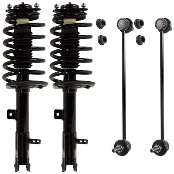 4-Piece Kit Front Suspension Kit, Includes (2) Loaded Strut and (2) Sway Bar Link