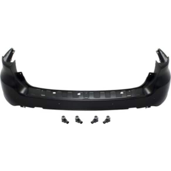 5-Piece Kit, Rear Primed Bumper Cover, For Models Without Blind Spot Sensor, With Parking Aid Sensor, Includes (1) Bumper Cover and (4) Parking Assist Sensor