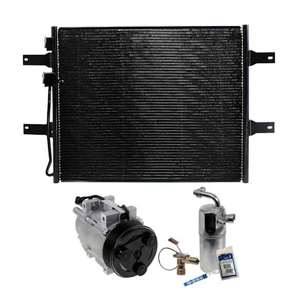 2008 Dodge Ram 4500 - 3-Piece Kit A/C Compressor Kit, 6.7L 6Cyl, OHV, With Clutch, Includes (1) A/C Compressor, (1) A/C Condenser and (1) A/C Service Kit
