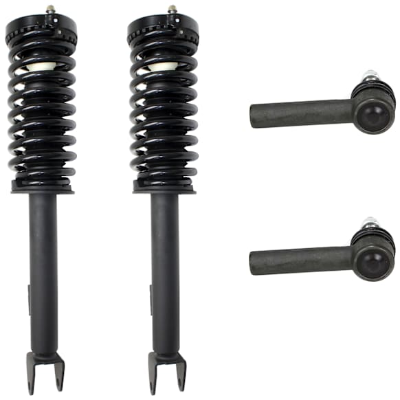 4-Piece Kit Suspension Kit, Includes (2) Tie Rod End and (2) Shock Absorber and Strut Assembly