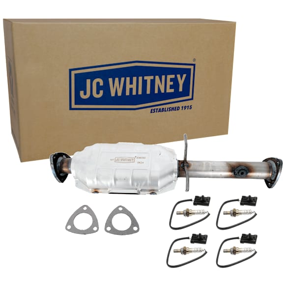 5-Piece Kit Catalytic Converter, Federal EPA Standard, 46-State Legal (Cannot Ship To or Be installed in vehicles Originally Purchased in CA, CO, NY or ME), includes Oxygen Sensor