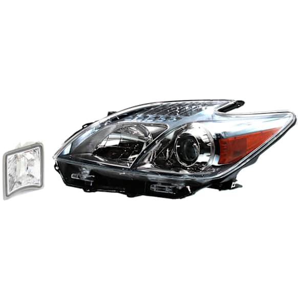 2-Piece Kit Driver Side Halogen Headlight, Without bulb(s), OE Replacement, CAPA Certified, Includes (1) Headlight and (1) Turn Signal Light