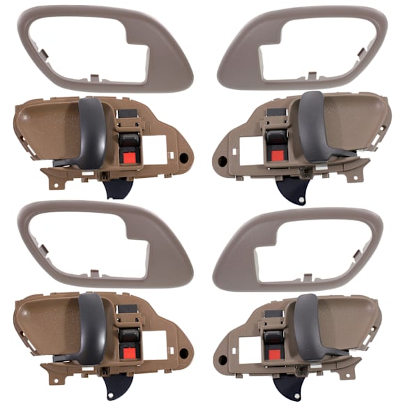 8-Piece Kit Front and Rear, Driver and Passenger Side, Interior, Door Handle Trim, Includes (4) Door Handle Trim and (4) Interior Door Handle