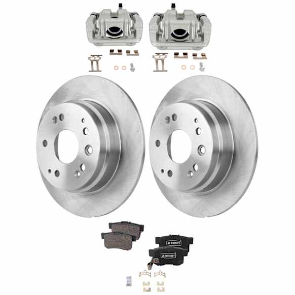 2-Wheel Set Rear Brake Kit With Calipers, 281.94 mm FWD, Includes (2) Caliper, (2) Disc, and (1) Pad Set