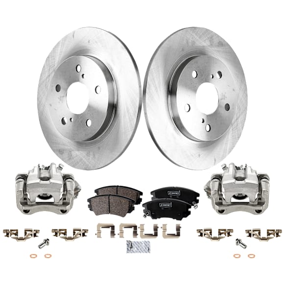 2-Wheel Set Rear Brake Kit With Calipers, 278.89 mm FWD, Includes (2) Caliper, (2) Disc, and (1) Pad Set