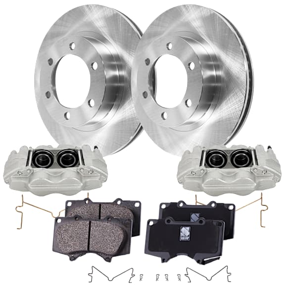 2-Wheel Set Brake Kit With Calipers, 319.02 mm, Includes (2) Brake Caliper, (2) Brake Disc and (1) Brake Pad Set