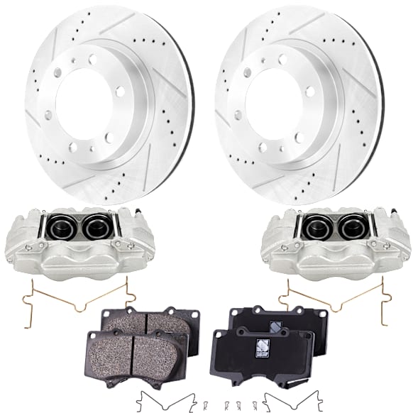 2-Wheel Set Brake Kit With Calipers, 318.9 mm, Includes (2) Brake Caliper, (2) Brake Disc and (1) Brake Pad Set