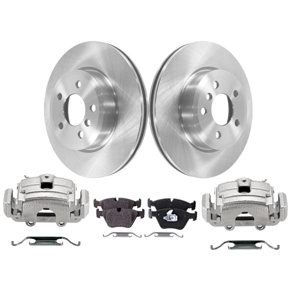 2-Wheel Set Front Brake Kit With Calipers, 325.12 mm AWD, Includes (2) Brake Caliper, (2) Brake Disc and (1) Brake Pad Set