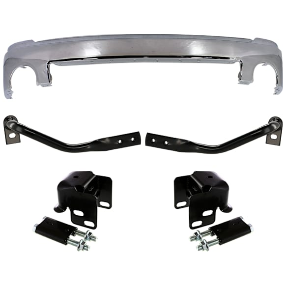 5-Piece Kit Front, Driver and Passenger Side Bumper Bracket, (1) Bumper and (4) Bumper Bracket