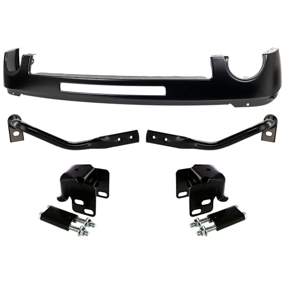5-Piece Kit Front, Driver and Passenger Side Bumper Bracket, (1) Bumper and (4) Bumper Bracket