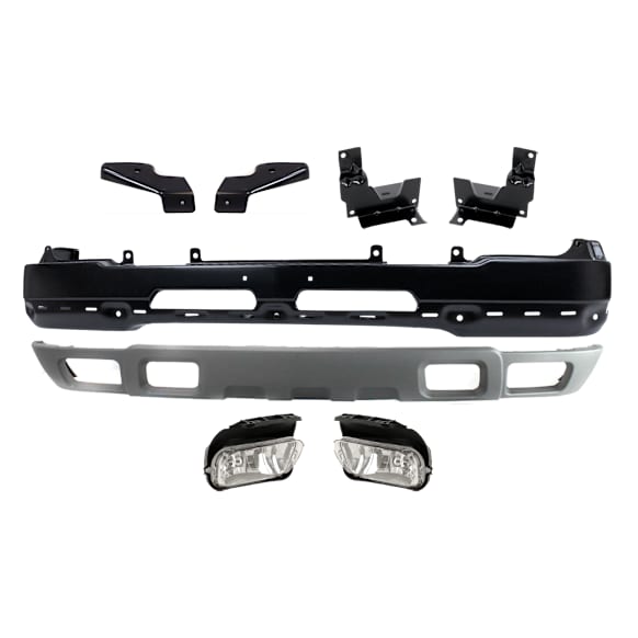 8-Piece Kit, Front Bumper, Paint to Match, Includes (1) Bumper, (4) Bumper Bracket, (2) Fog Light, and (1) Valance