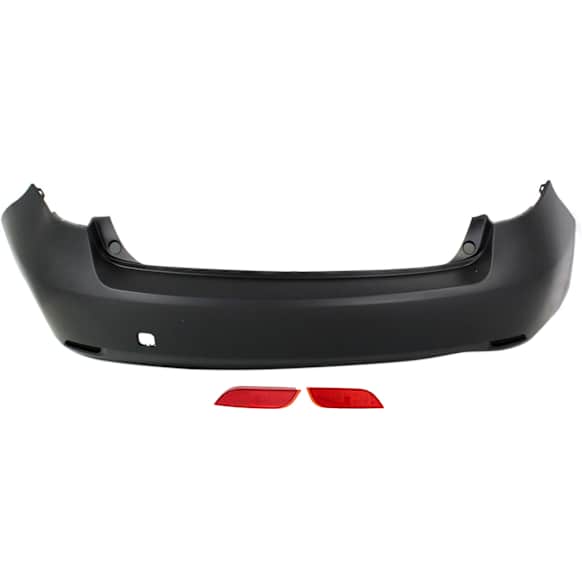 2008-2011 Subaru Impreza - 3-Piece Kit, Rear Primed Bumper Cover, Hatchback, Canada or USA Built Vehicle, For Models Without Sport Package, Includes (1) Bumper Cover and (2) Bumper Reflector