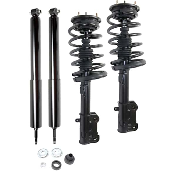 4-Piece Kit Front and Rear, Driver and Passenger Side Suspension with Loaded Strut and Shock Absorber
