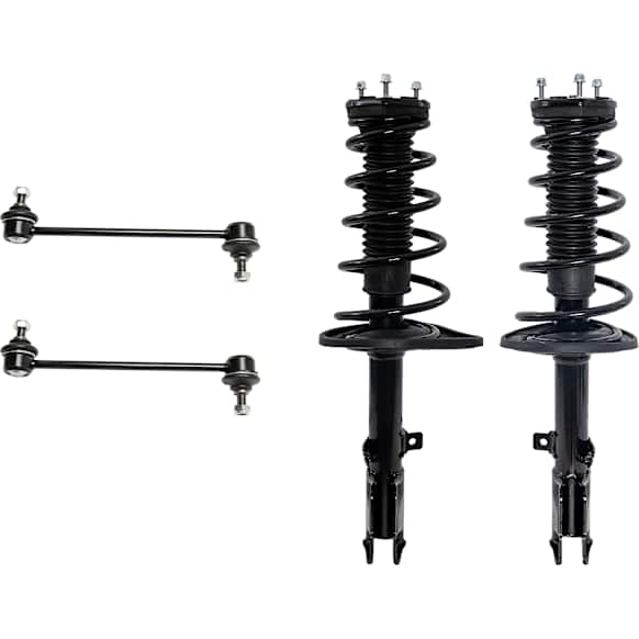 4-Piece Kit Rear Sway Bar Link, Includes (2) Sway Bar Link and (2) Shock Absorber and Strut Assembly