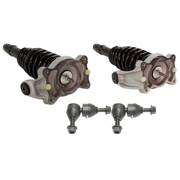 4-Piece Kit Front, Driver and Passenger Side Fully Loaded Strut, Includes (2) Sway Bar Link and (2) Shock Absorber and Strut Assembly
