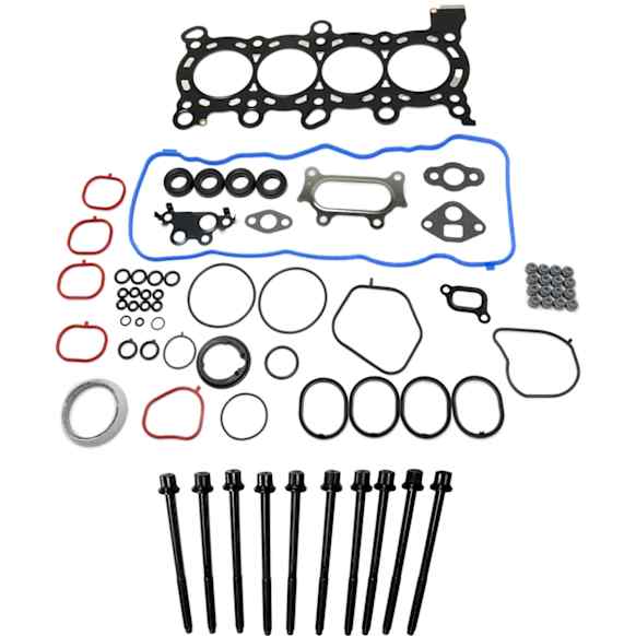 2-Piece Kit Engine Gasket Set Overhaul, Includes (1) Cylinder Head Bolt and (1) Cylinder Head Gasket