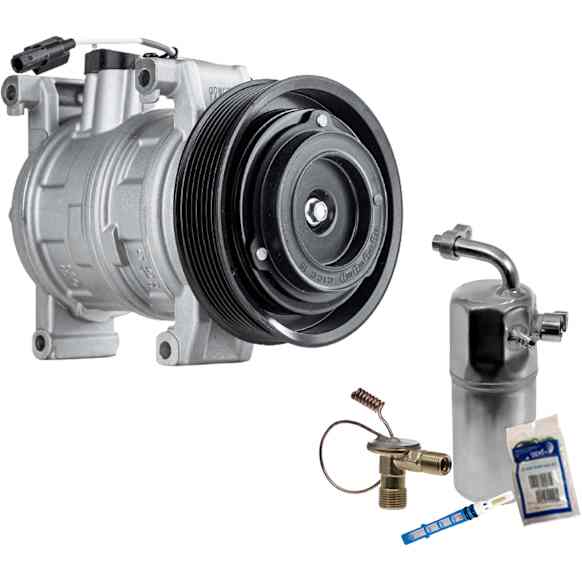 2010-2011 Honda Accord - 2-Piece Kit A/C Compressor Kit, With Clutch, 7-Groove Pulley, Includes (1) A/C Compressor and (1) A/C Service Kit