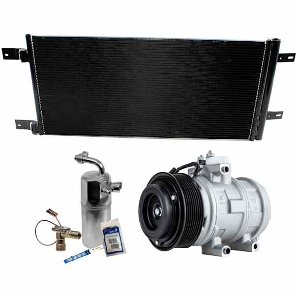 2012 Ford F-250 Super Duty - 3-Piece Kit A/C Compressor Kit, 6.7L 8Cyl, FS20, With Clutch, Includes (1) A/C Compressor, (1) A/C Condenser and (1) A/C Service Kit