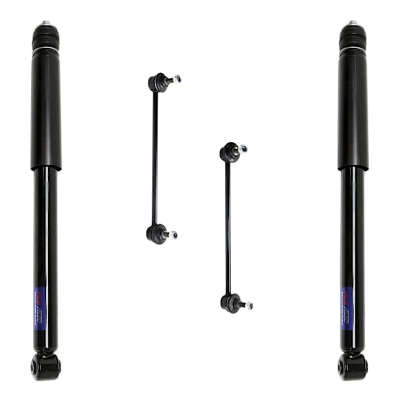4-Piece Kit Front and Rear, Driver and Passenger Side Shock Includes (2) Shock Absorber and Strut Assembly and (2) Sway Bar Link