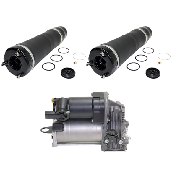 2008 Mercedes Benz ML550 - 3-Piece Kit, Air Suspension Compressor, includes (2) Air Spring and (1) Air Suspension Compressor
