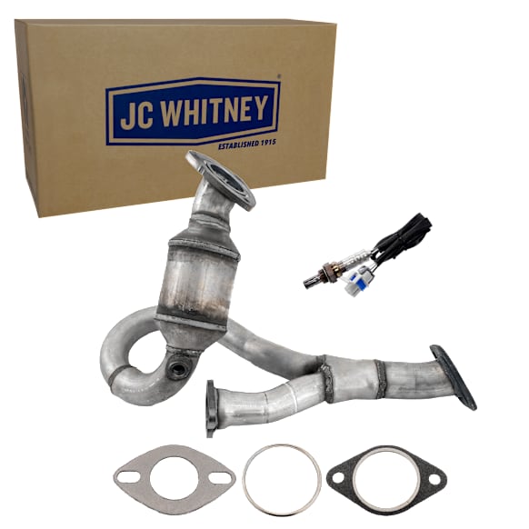 2-Piece Kit After Secondary Catalytic Converter Catalytic Converter, Federal EPA Standard, 46-State Legal (Cannot ship to CA, CO, NY or ME), includes (1) Catalytic Converter and (1) Oxygen Sensor