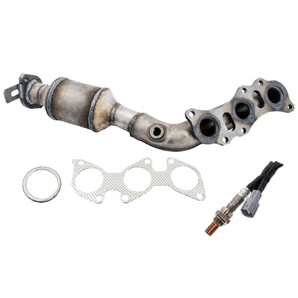 2-Piece Kit After Primary Catalytic Converter Catalytic Converter, Federal EPA Standard, 46-State Legal (Cannot ship to CA, CO, NY or ME), includes (1) Catalytic Converter and (1) Oxygen Sensor