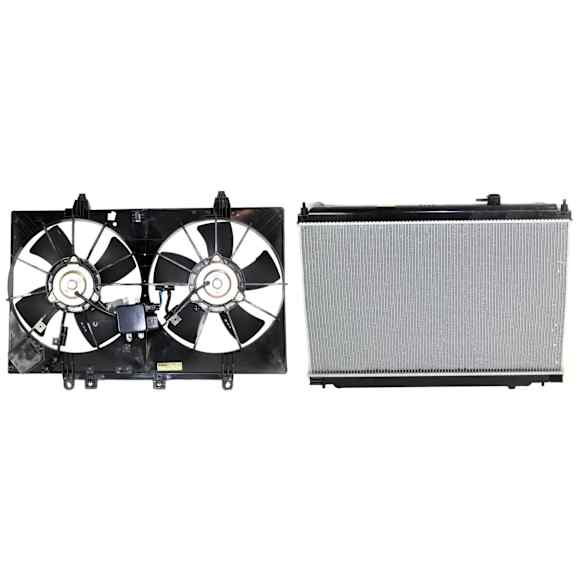 2-Piece Kit Radiator, 3.5L, 6Cyl, Includes (1) Cooling Fan Assembly and (1) Radiator
